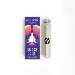 Coffret violet Olfazeta EuroEvent à illustration colorée et recharge Extrait de Parfum 15 mL